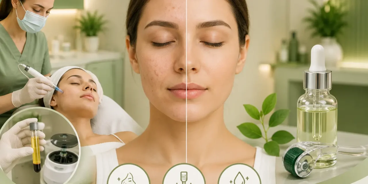 Acne Scars and Uneven Skin Texture: Microneedling, PRP or Skincare?